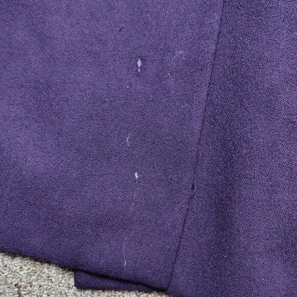 VINTAGE HARVE BENARD Trench Coat Women Petite 4P Wool Classic Tailored Flawed - Picture 3 of 12